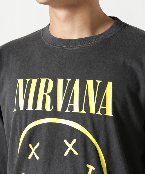 NIRVANA（ニルヴァーナ）の「NIRVANA/ニルヴァーナ/SMILE L/S TEE/コラボロンT《メンズ・ウィメンズ・ユニセックス》（Tシャツ/カットソー・メンズ・ブラック・S/M/L/XL）」の8枚目の写真