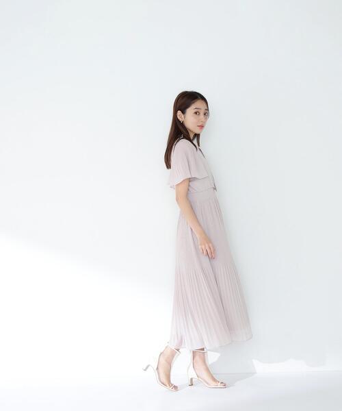 NATURAL BEAUTY BASIC（ナチュラルビューティーベーシック）の「◇楊柳ボウタイワンピース（ワンピース・レディース・ブルー/ブラウン/ベージュ・SMALL/MEDIUM）」の20枚目の写真