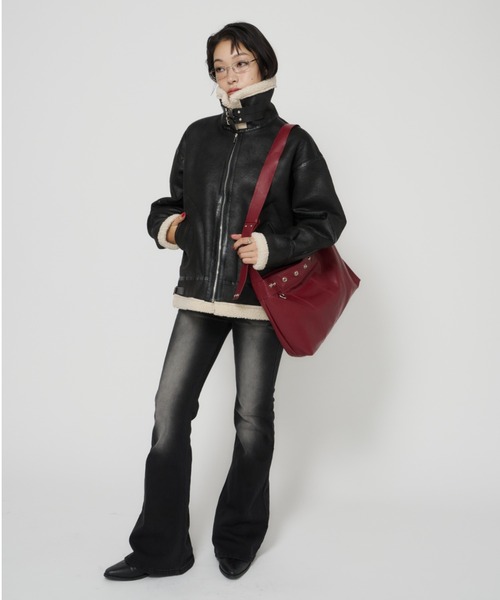 DTYYPE(ドタイプ)の「スナップショルダーバッグ(ショルダーバッグ・レディース・レッド/ブラウン/ブラック・FREE)」の17枚目の写真