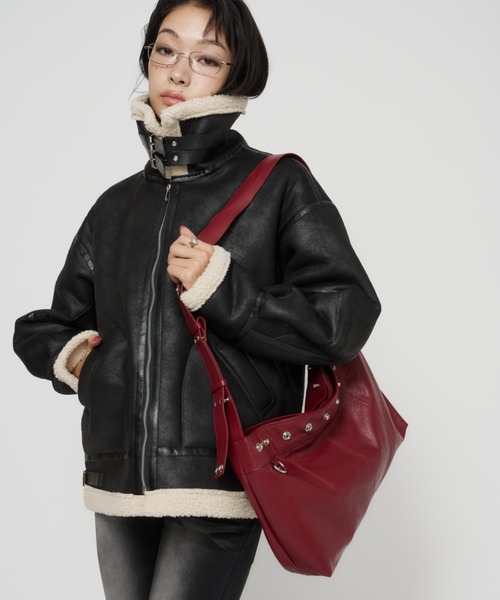 DTYYPE(ドタイプ)の「スナップショルダーバッグ(ショルダーバッグ・レディース・レッド/ブラウン/ブラック・FREE)」の16枚目の写真