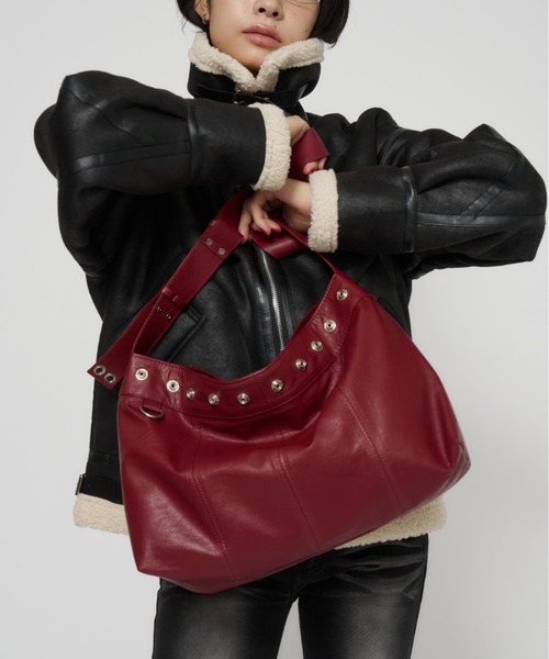 DTYYPE(ドタイプ)の「スナップショルダーバッグ(ショルダーバッグ・レディース・レッド/ブラウン/ブラック・FREE)」の14枚目の写真