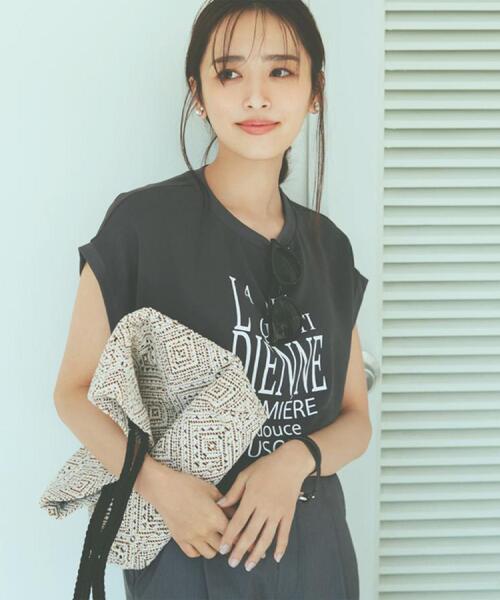 THE SHOP TK (ザ ショップ ティーケー )の「アソートプリントTシャツ【防シワ/接触冷感/UV/洗濯機OK】(Tシャツ/カットソー・レディース・ブラック系その他/オフホワイト/ベージュ系その他4/ブラック・12/13)」の7枚目の写真