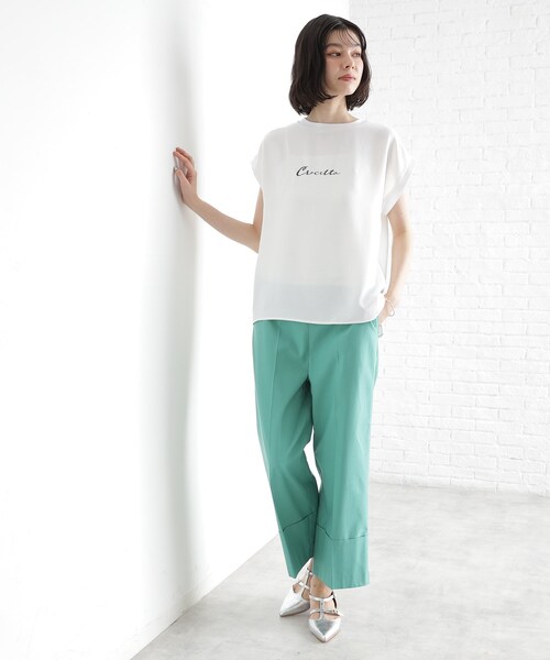 THE SHOP TK (ザ ショップ ティーケー )の「アソートプリントTシャツ【防シワ/接触冷感/UV/洗濯機OK】(Tシャツ/カットソー・レディース・ブラック系その他/オフホワイト/ベージュ系その他4/ブラック・12/13)」の11枚目の写真