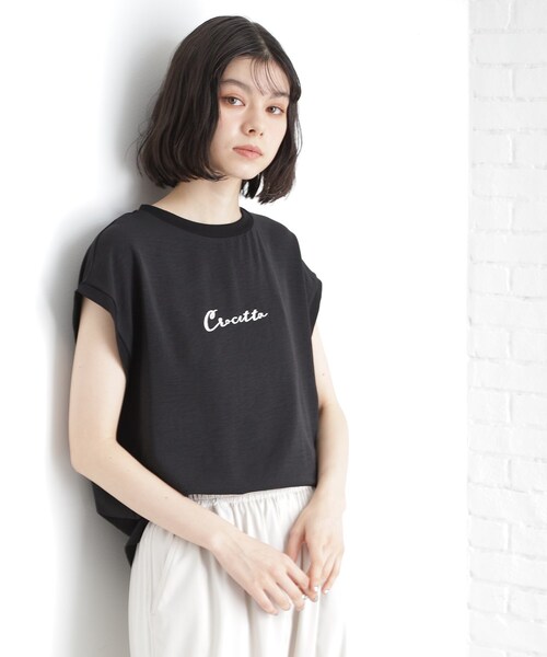 THE SHOP TK (ザ ショップ ティーケー )の「アソートプリントTシャツ【防シワ/接触冷感/UV/洗濯機OK】(Tシャツ/カットソー・レディース・ブラック系その他/オフホワイト/ベージュ系その他4/ブラック・12/13)」の13枚目の写真