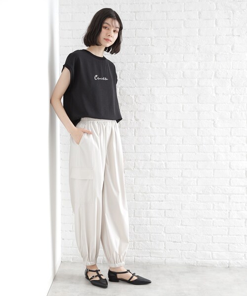 THE SHOP TK (ザ ショップ ティーケー )の「アソートプリントTシャツ【防シワ/接触冷感/UV/洗濯機OK】(Tシャツ/カットソー・レディース・ブラック系その他/オフホワイト/ベージュ系その他4/ブラック・12/13)」の14枚目の写真