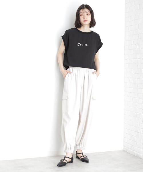 THE SHOP TK (ザ ショップ ティーケー )の「アソートプリントTシャツ【防シワ/接触冷感/UV/洗濯機OK】(Tシャツ/カットソー・レディース・ブラック系その他/オフホワイト/ベージュ系その他4/ブラック・12/13)」の15枚目の写真