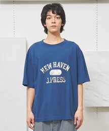【UNISEX】フォトプリント Tシャツ "College Logo"