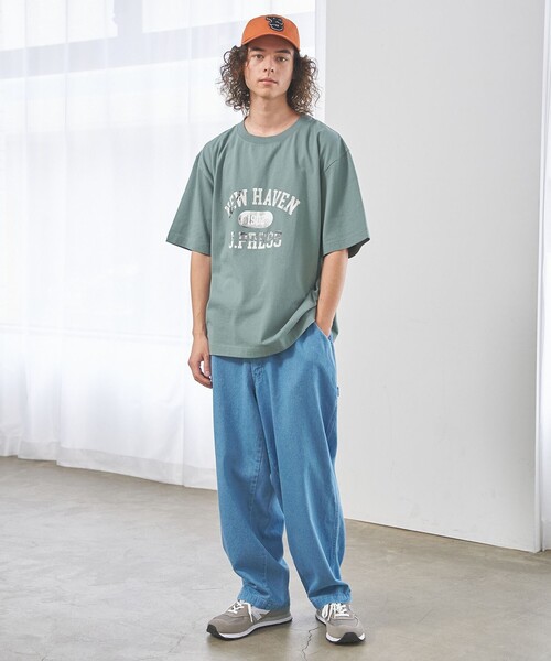J.PRESS YORK STREET(ジェイプレスヨークストリート)の「【UNISEX】フォトプリント Tシャツ "College Logo"(Tシャツ/カットソー・メンズ・ライトグレー系/ダルブルー系/ホワイト系/ライトグリーン系・SMALL/MEDIUM/LARGE)」の10枚目の写真