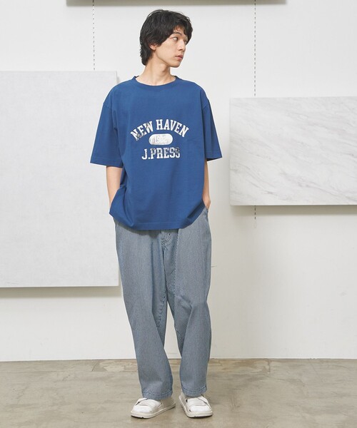 J.PRESS YORK STREET(ジェイプレスヨークストリート)の「【UNISEX】フォトプリント Tシャツ "College Logo"(Tシャツ/カットソー・メンズ・ライトグレー系/ダルブルー系/ホワイト系/ライトグリーン系・SMALL/MEDIUM/LARGE)」の14枚目の写真