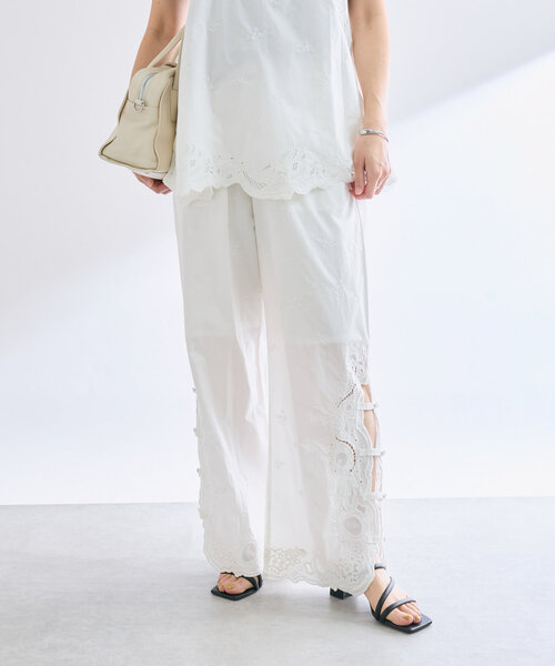 平和屋着物○本加賀友禅作家 金丸修一 訪問着 草花芝松文 正絹 逸品