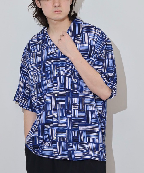 many men many mind(メニーメンメニーマインド)の「MANYMENMANYMINDS アソート総柄開襟シャツ(シャツ/ブラウス・メンズ・ブラック系/ネイビー/ベージュ系/グリーン/ホワイト/ブラック系1/ブラウン/グリーン系/ベージュ系1/アイボリー/ブラック・M/L)」の11枚目の写真