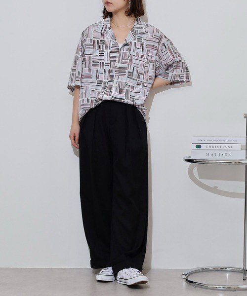 many men many mind(メニーメンメニーマインド)の「MANYMENMANYMINDS アソート総柄開襟シャツ(シャツ/ブラウス・メンズ・ブラック系/ネイビー/ベージュ系/グリーン/ホワイト/ブラック系1/ブラウン/グリーン系/ベージュ系1/アイボリー/ブラック・M/L)」の15枚目の写真