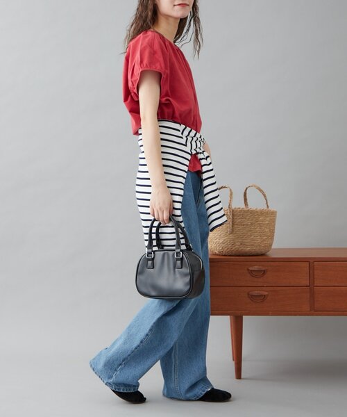 GEVACO（ゲバコ）の「【GEVACO】リネンフレンチスリーブプルオーバー（シャツ/ブラウス・レディース・ブラック/ホワイト/レッド・ONE SIZE）」の22枚目の写真