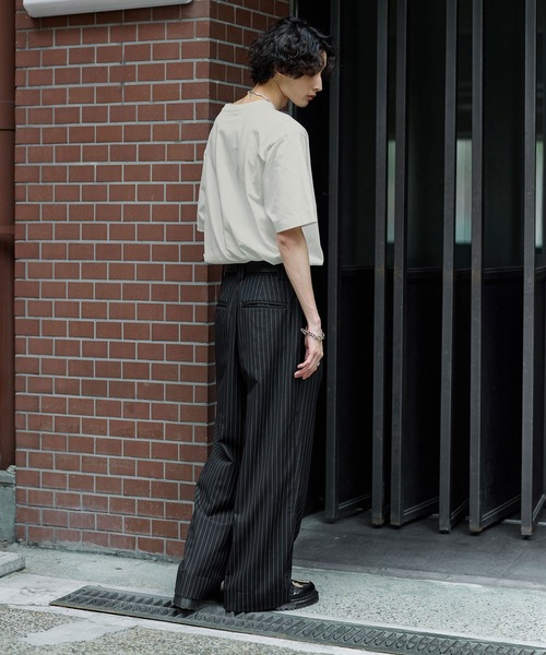 Bleme(ブレム)の「クラシック ピグメント プリントTシャツ(Tシャツ/カットソー・メンズ・チャコール/ホワイト・S/M/L/XL)」の14枚目の写真