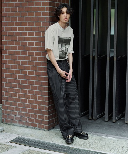 Bleme(ブレム)の「クラシック ピグメント プリントTシャツ(Tシャツ/カットソー・メンズ・チャコール/ホワイト・S/M/L/XL)」の10枚目の写真