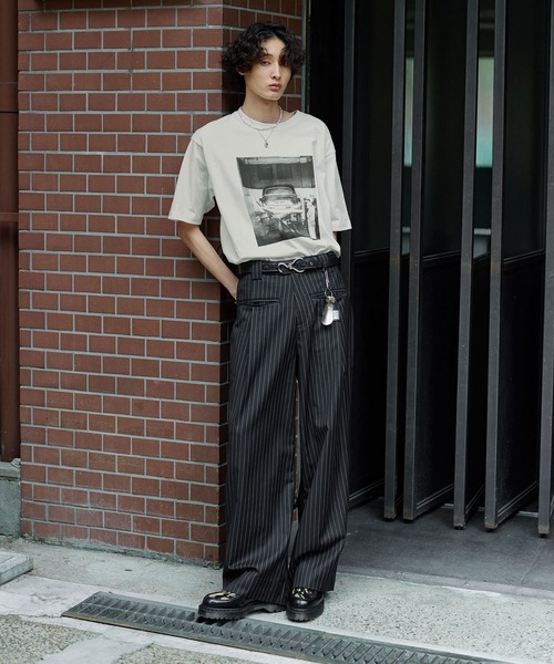 Bleme(ブレム)の「クラシック ピグメント プリントTシャツ(Tシャツ/カットソー・メンズ・チャコール/ホワイト・S/M/L/XL)」の13枚目の写真