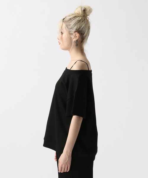 FOREVER 21（フォーエバー トゥエンティーワン）の「【2025SS】オフショルトップス＆パンツセットアップ（セットアップ・レディース・グレー/ブラック・FREE）」の13枚目の写真