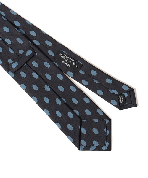 【新品】Holliday & Brown／シルクドットタイ／ブラウン／イタリア製 セール】Holliday & Brown / シルク ドット ネクタイ（ネクタイ