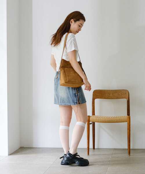 Kastane(カスタネ)の「*リブレイヤードTEE(Tシャツ/カットソー・レディース・アイボリー/オフホワイト/ネイビー・FREE)」の13枚目の写真