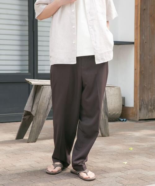 FORK&SPOON（フォークアンドスプーン）の「FORK&SPOON　COOL FIBERイージーパンツ（その他パンツ・メンズ・ネイビー/ブラウン・4/5）」の8枚目の写真