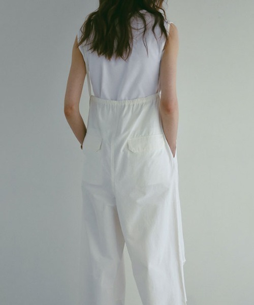 【完売品】ETRE TOKYO デザインストラップボリュームサスパンツ デザインストラップボリュームサスパンツ(S WHITE): ボトムス