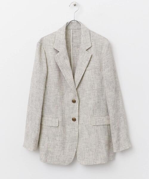 URBAN RESEARCH ROSSO WOMEN(アーバンリサーチ ロッソ)の「防シワイージーケアジャケット(その他アウター・レディース・ライトベージュ/ホワイト系その他・FREE)」の9枚目の写真