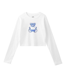 STUFFED BEAR L/S BABY TEE