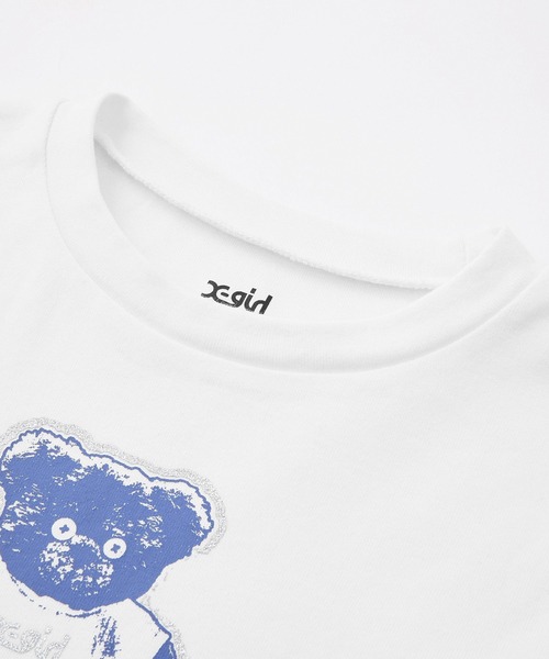 STUFFED BEAR L/S BABY TEE（Tシャツ/カットソー）｜X-girl