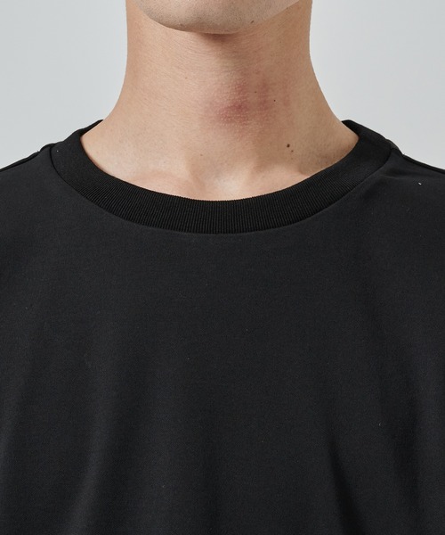 STUDIOUS（ステュディオス）の「【STUDIOUS】HIGH TWIST RELAX FIT TEE（Tシャツ/カットソー・メンズ・ホワイト/ブラック・1/2）」の10枚目の写真