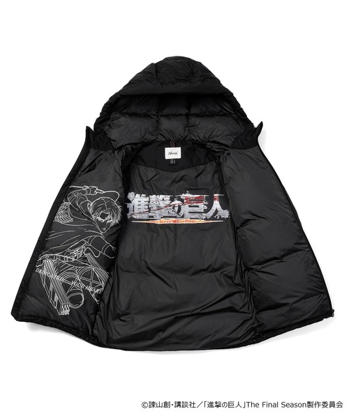 NANGA(ナンガ)の「進撃の巨人 × NANGA AURORA DOWN JACKET(LEVI)(ダウンジャケット/コート・メンズ・ブラック/カーキ・S/M/L/XL)」の7枚目の写真