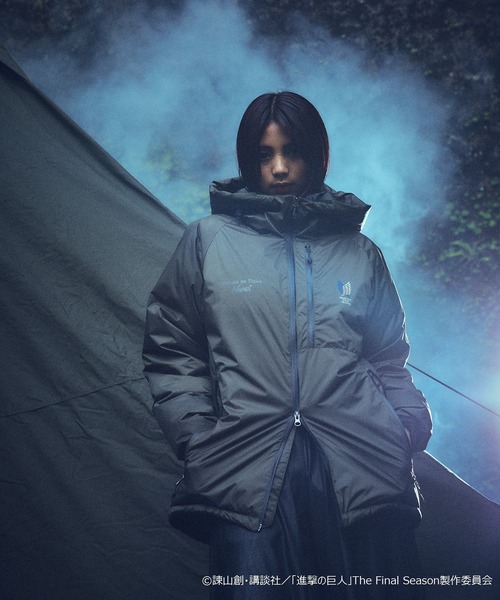NANGA(ナンガ)の「進撃の巨人 × NANGA AURORA DOWN JACKET(LEVI)(ダウンジャケット/コート・メンズ・ブラック/カーキ・S/M/L/XL)」の4枚目の写真