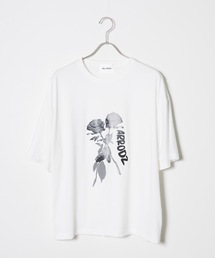 白Tシャツ プリント レディース 薔薇 花 トップス Tシャツ  キレカジ 半袖 白Tシャツ プリント レディース 薔薇 花 トップス Tシャツ