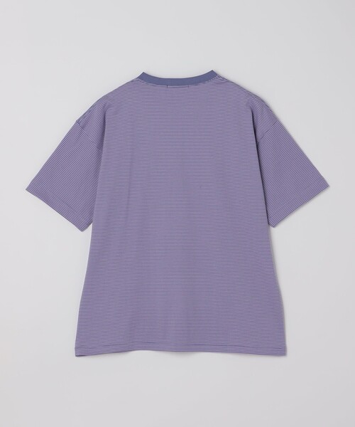SHIPS(シップス)の「SHIPS: マイクロ ボーダー ショートスリーブ Tシャツ(Tシャツ/カットソー・メンズ・ブラウン/グリーン/ダークグレー/ベージュ/ネイビー/ラベンダー/ブルー・SMALL/MEDIUM/LARGE/X-LARGE)」の9枚目の写真