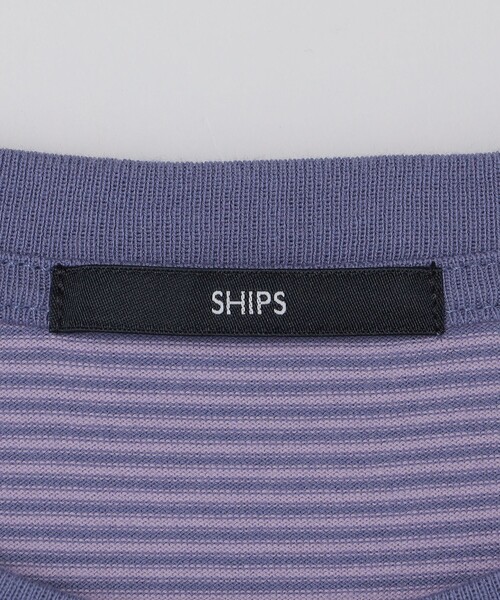 SHIPS(シップス)の「SHIPS: マイクロ ボーダー ショートスリーブ Tシャツ(Tシャツ/カットソー・メンズ・ブラウン/グリーン/ダークグレー/ベージュ/ネイビー/ラベンダー/ブルー・SMALL/MEDIUM/LARGE/X-LARGE)」の11枚目の写真