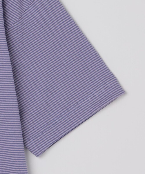 SHIPS(シップス)の「SHIPS: マイクロ ボーダー ショートスリーブ Tシャツ(Tシャツ/カットソー・メンズ・ブラウン/グリーン/ダークグレー/ベージュ/ネイビー/ラベンダー/ブルー・SMALL/MEDIUM/LARGE/X-LARGE)」の12枚目の写真
