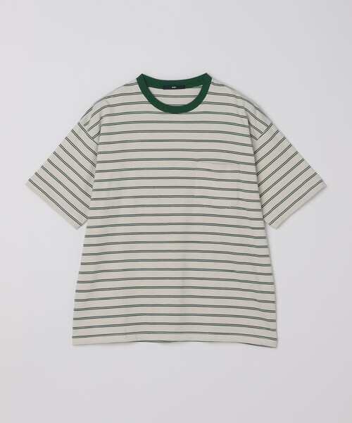 SHIPS(シップス)の「SHIPS: マイクロ ボーダー ショートスリーブ Tシャツ(Tシャツ/カットソー・メンズ・ブラウン/グリーン/ダークグレー/ベージュ/ネイビー/ラベンダー/ブルー・SMALL/MEDIUM/LARGE/X-LARGE)」の21枚目の写真