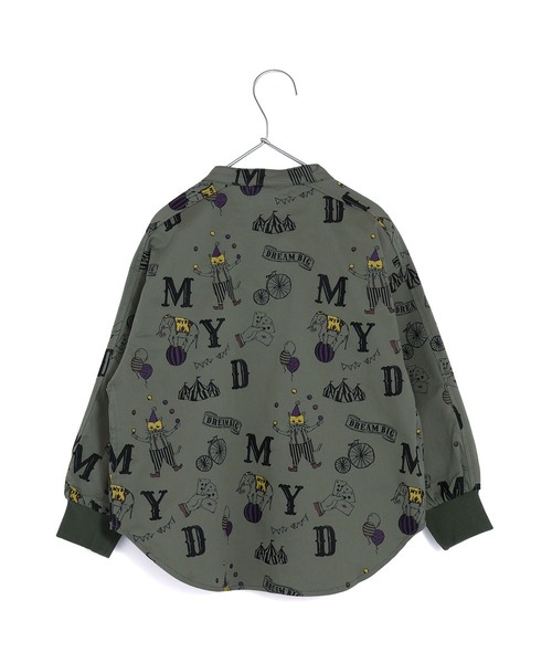 MAKE YOUR DAY（メイクユアデイ）の「総柄バンドカラー長袖シャツ■80～140cm（シャツ/ブラウス・キッズ・ブラック/オリーブ/アイボリー/ベージュ・110/100/90/80/120/130/140）」の9枚目の写真