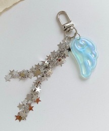 Nia（ニア）の「Nia(ニア)/エンジェルフェザー×スター　キーホルダー（キーホルダー）」