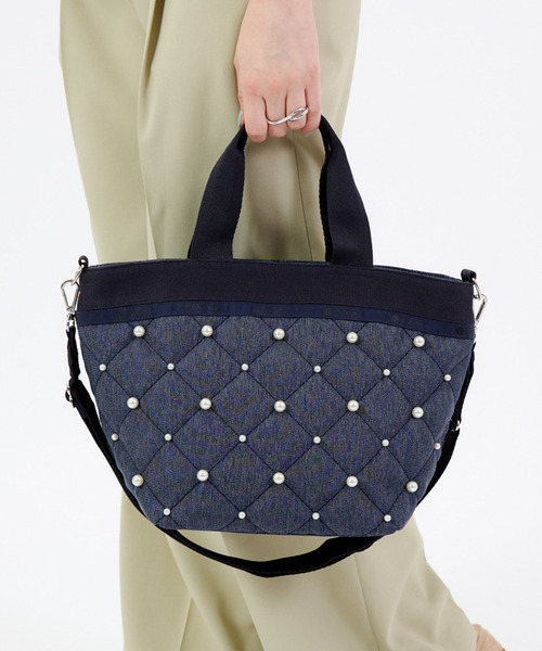 BUCKET TOTE W PEARLS2 トワイライトパール（ショルダーバッグ