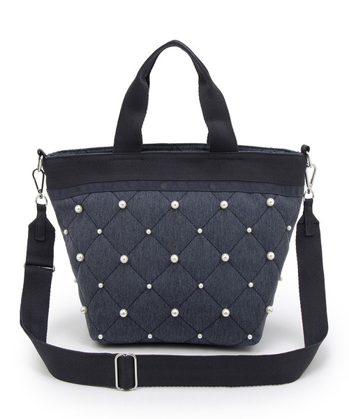 レスポートサック　ブラック　パール　2wayボストンバッグ　ショルダーバッグ BUCKET TOTE W PEARLS2 トワイライトパール（ショルダーバッグ