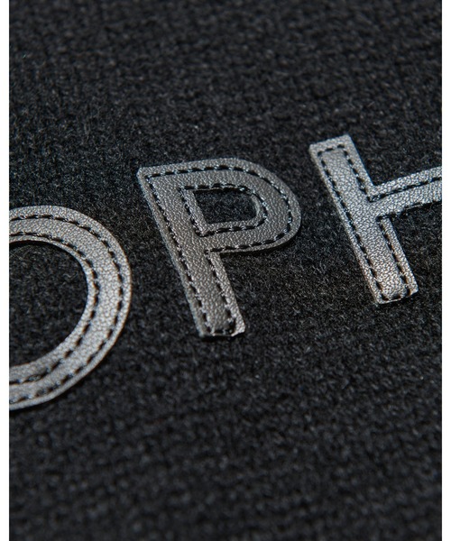 SOPHNET.（ソフネット）の「LOGO PATCH KNIT（ニット/セーター・メンズ・ブラック/カーキ・2/3/4/5/1）」の7枚目の写真