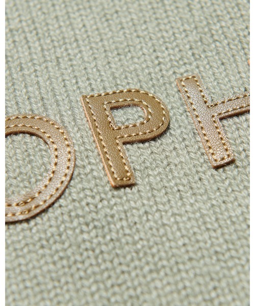 SOPHNET.（ソフネット）の「LOGO PATCH KNIT（ニット/セーター・メンズ・ブラック/カーキ・2/3/4/5/1）」の10枚目の写真