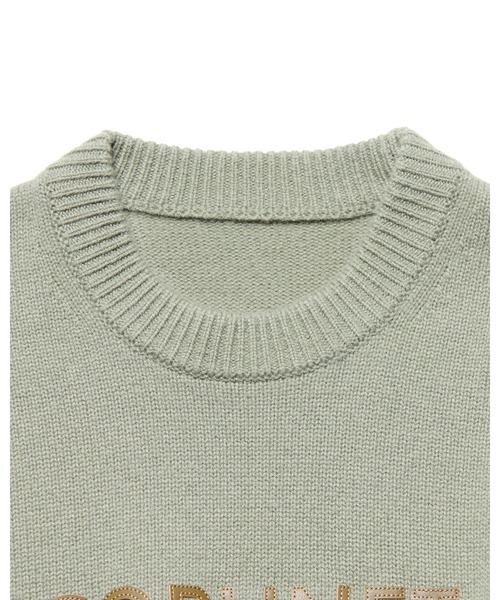 SOPHNET.（ソフネット）の「LOGO PATCH KNIT（ニット/セーター・メンズ・ブラック/カーキ・2/3/4/5/1）」の11枚目の写真