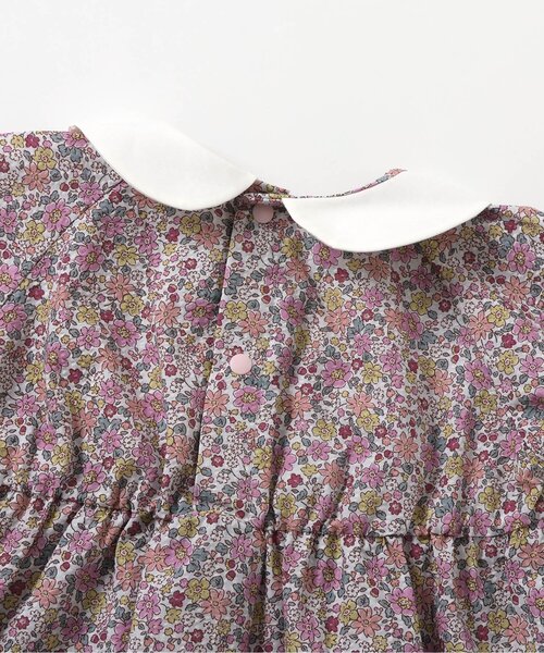 apres les cours(アプレレクール)の「花柄スモッキング刺繍セットアップ(その他ベビーウェア・キッズ・サックスブルー/ピンク・70/80)」の6枚目の写真