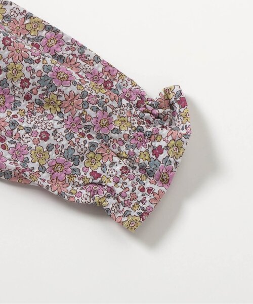 apres les cours(アプレレクール)の「花柄スモッキング刺繍セットアップ(その他ベビーウェア・キッズ・サックスブルー/ピンク・70/80)」の4枚目の写真