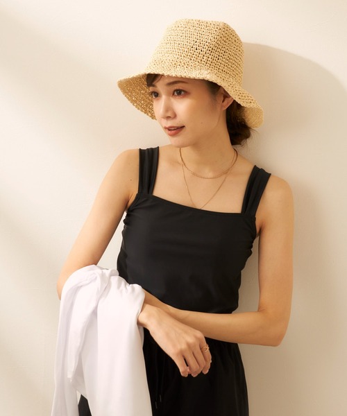 FILA(フィラ)の「ラッシュガード付き 4点セット水着 (レギンスタイプ)(水着・レディース・ブラック/ホワイト・MEDIUM/LARGE/X-LARGE/XX-LARGE)」の14枚目の写真