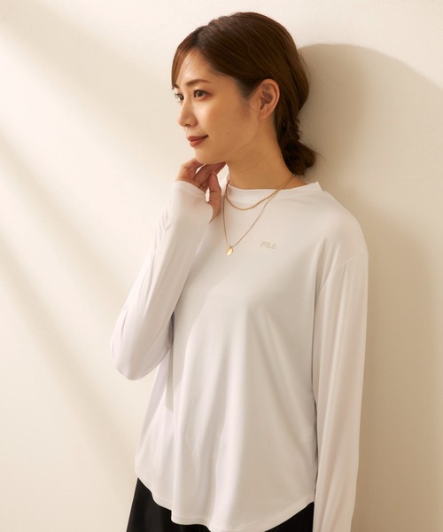 FILA(フィラ)の「ラッシュガード付き 4点セット水着 (レギンスタイプ)(水着・レディース・ブラック/ホワイト・MEDIUM/LARGE/X-LARGE/XX-LARGE)」の21枚目の写真