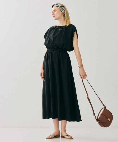 Rouge vif Anna（ルージュヴィフアンナ）の「ノースリーブワンピース（ワンピース・レディース・チャコールグレー/ブラック・フリー）」の2枚目の写真