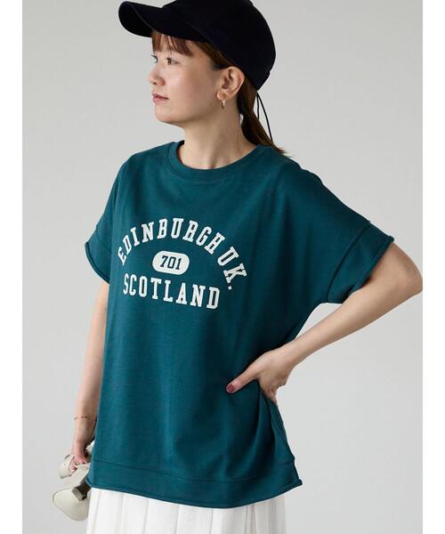 ルネ♡トップス セール】なみなみジャカードクルーネックトップス（Tシャツ