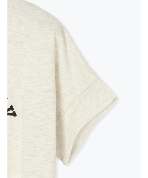 Lugnoncure（ルノンキュール）の「カレッジ風ロゴプリントミニ裏毛トップス（Tシャツ/カットソー・レディース・オフホワイト/ブルー/チャコールグレー・F）」の19枚目の写真